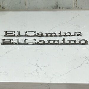 Vintage Genuine OEM EL Camino Nameplates